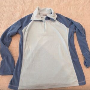 Columbia women’s Sky Blue and Navy Quarter-Zip Pullover